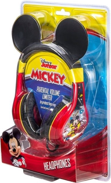 - Disney Junior Mickey Wired On-Ear Headphones - Black/Red