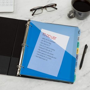 Avery 8-Tab Plastic Binder Dividers with Pockets