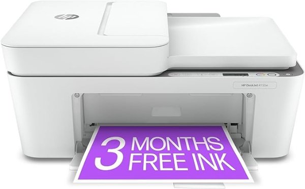 DeskJet 4155e Wireless Color All-in-One Printer with bonus 6 months Instant Ink (26Q90A).