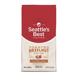 Seattle's Best Coffee Toasted Hazelnut Flavored Medium Roast Ground Coffee, 12 Ounce