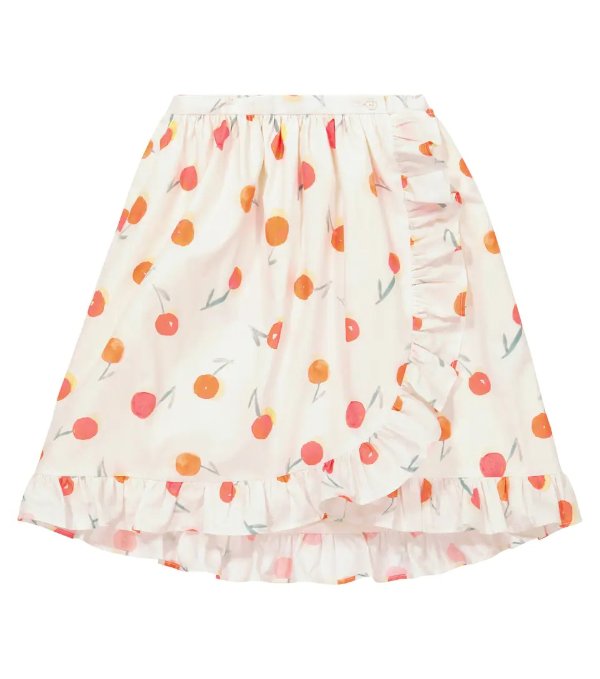 Sveva printed cotton skirt