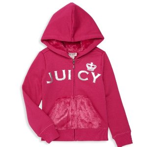 超后一天：Juicy Couture 婴儿到大童码服饰 卫衣套装$14.99