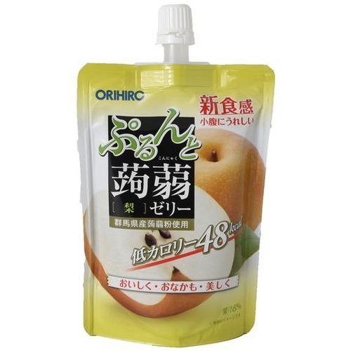 Orihiro 蒟蒻低卡纤体代餐果冻 130g [梨味]