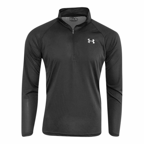 With Tags Mens Under Armour 1/2 Zip Tech Muscle Pullover Long Sleeve Shirt