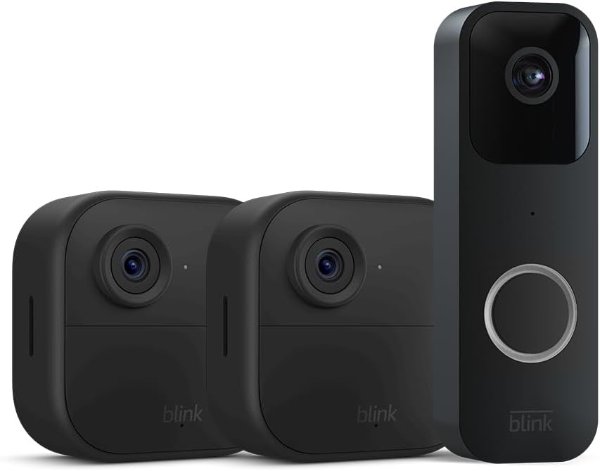 Video Doorbell + 2 Outdoor 4 smart security cameras