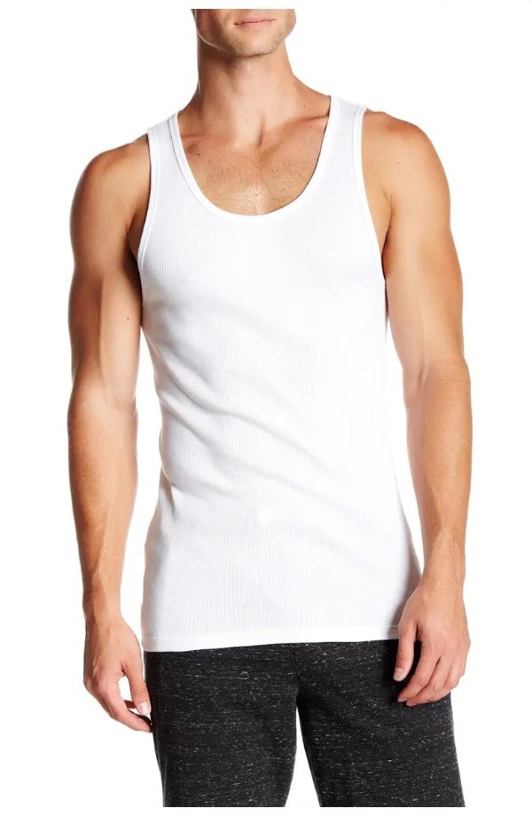 Cotton Ribbed Tank - Pack of 3