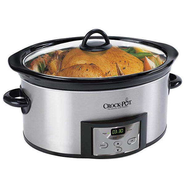 6-Quart Programmable Slow Cooker, Stainless Steel