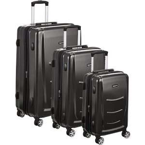 AmazonBasics Hardshell Spinner Luggage, Slate Grey