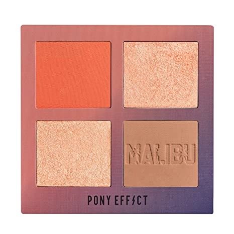 L.A. Days Blush Palette Collection | 4 Shades Eyeshadow Palette with Matte and Shimmer Textures | 01 MALIBU BEACH | K-beauty