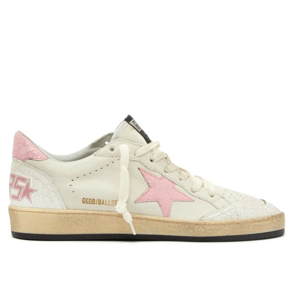 Ball Star low-top crackled leather trainers | Golden Goose | MATCHESFASHION.COM US