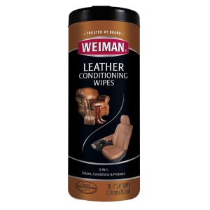 Weiman Leather Wipes, 30 Count
