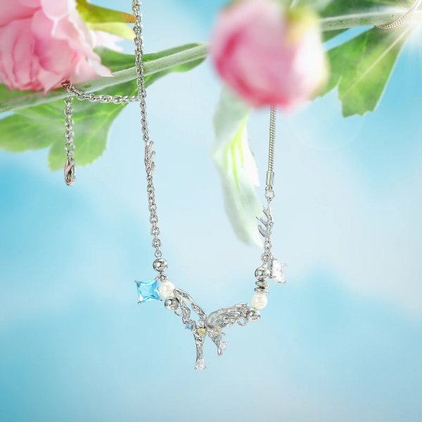 Melting Aurora Butterfly Necklace