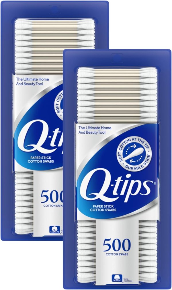 Q-tips 多功能双头棉签 500根 2盒