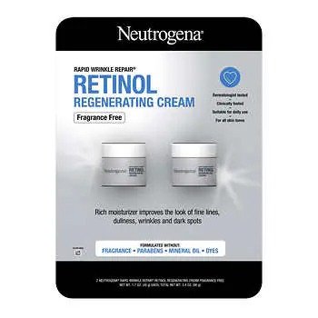 Neutrogena Rapid Wrinkle Repair Retinol Regenerating Cream 1.7 fl oz, 2-pack