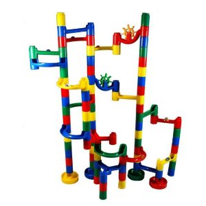 Lightning Deal! Marble Madness Marble Run*78 Pc. Set