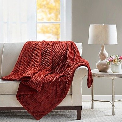 Solid Sherpa Throw, 50" x 60"