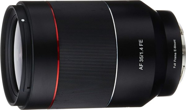 SYIO3514-E AF 35mm f/1.4 Auto Focus Wide Angle Full Frame Lens for Sony FE Mount, Black