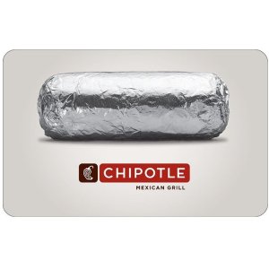 Chipotle $50 Gift Card