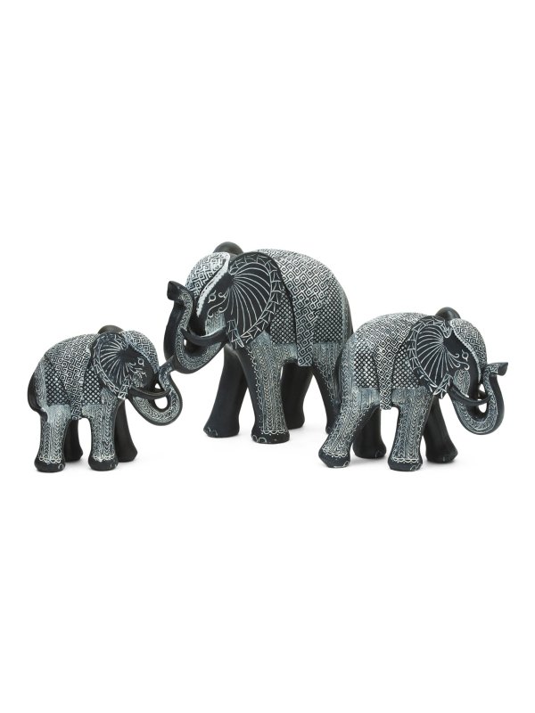 Set Of 3 Elephant Figurines | Home | Marshalls