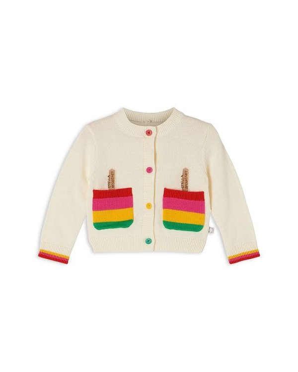 Girls' Cotton Ice Lolly Cardigan - Baby