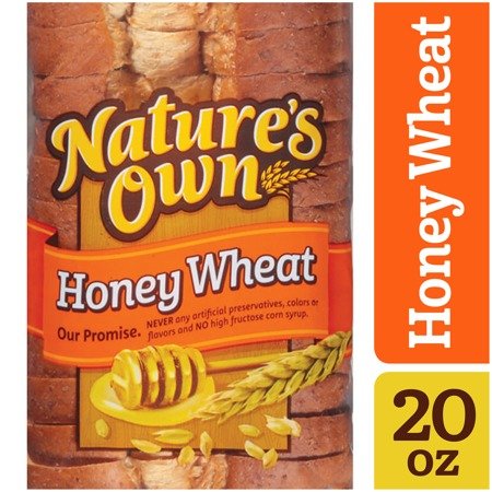 Natures Own Honey Wheat Bread Sliced Loaf - 20 oz Bag