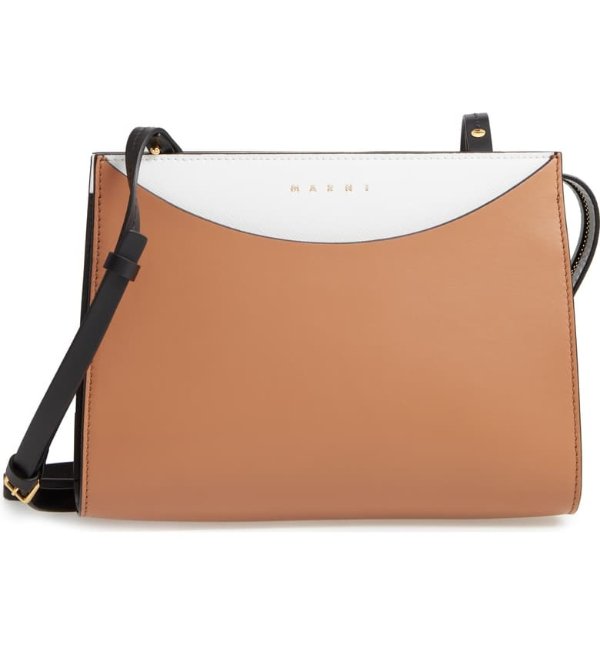 Law Colorblock Leather Clutch