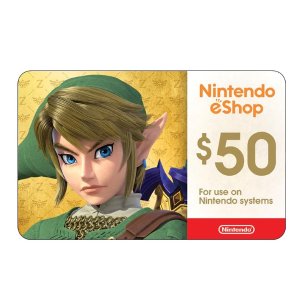 Nintendo $50 eShop 电子礼卡