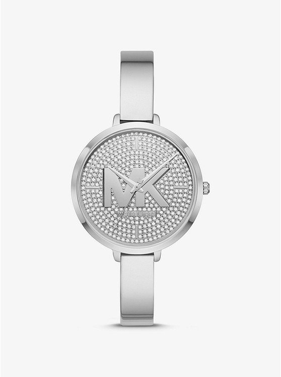 Charley Pave Silver-Tone Watch