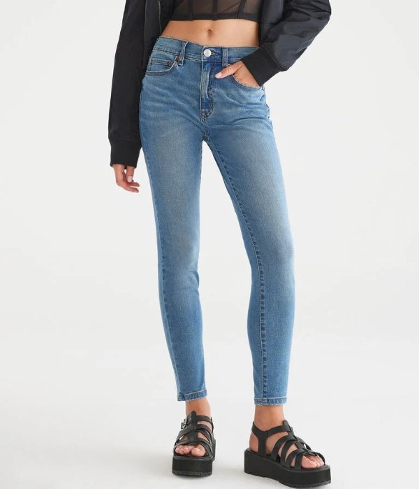 Aéropostale Premium Seriously Stretchy High-rise Jegging in Blue