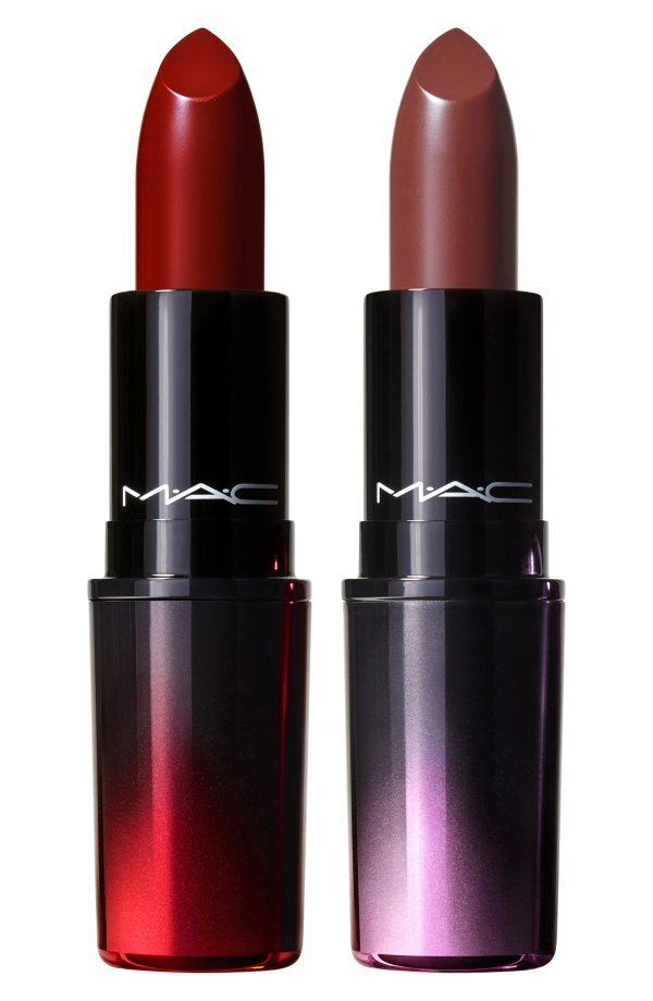 MAC E for Effortless & Bated Breath Love Me Lipstick Set