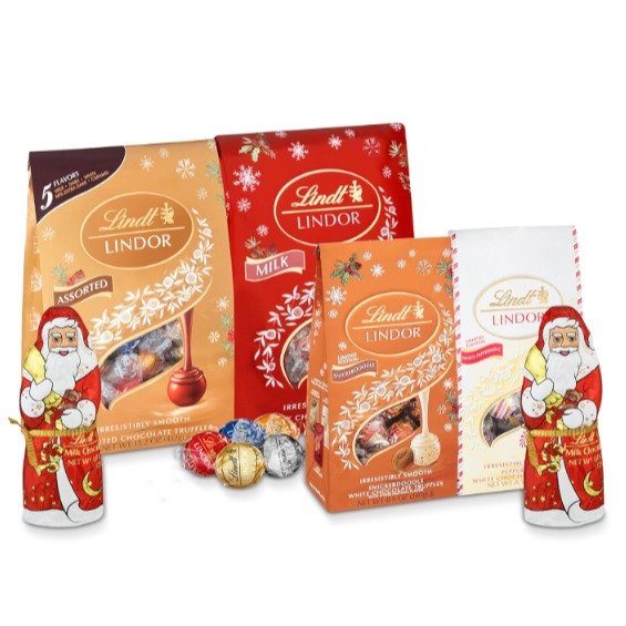 Lindt Holiday Hosting Chocolate Candy Bundle, Seasonal Exclusive, Pack of 6