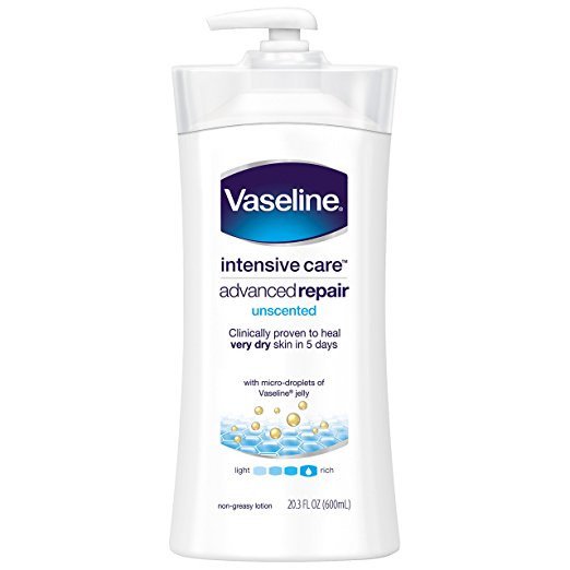 Vaseline Intensive Care Advanced Repair Unscented Healing Moisture Lotion, 20.3 oz (Pack of 3)