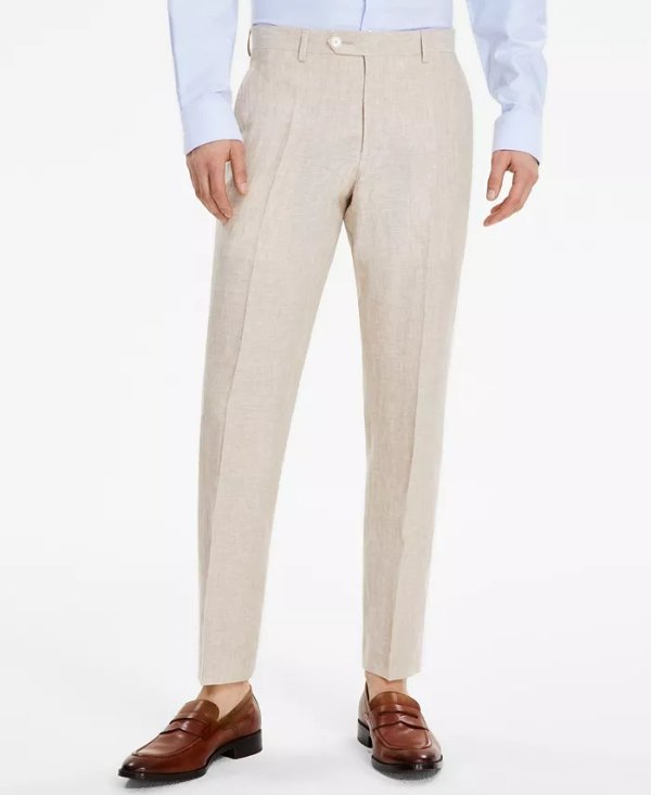 Men's Modern-Fit Linen Pants