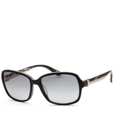 Ferragamo Women's Black Rectangular Sunglasses SKU: SF606S-001 UPC: 883121865518