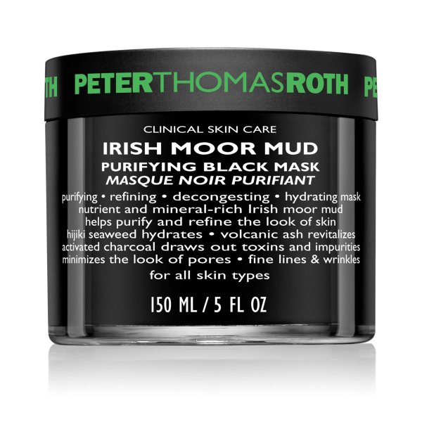($60 Value) Peter Thomas Roth Irish Moor Mud Purifying Cream Hijiki Seaweed Facial Mask, 5 fl oz