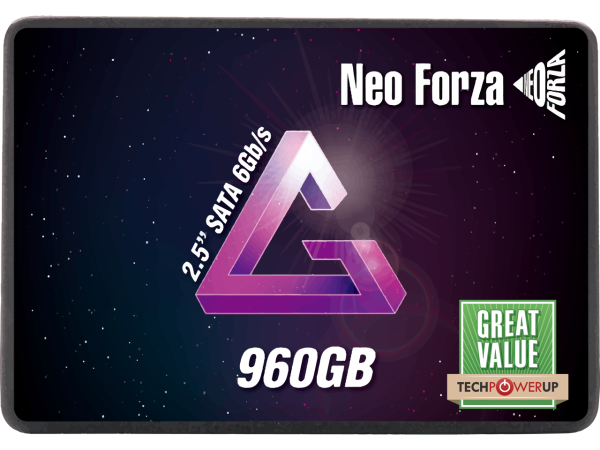 Neo Forza NFS01 2.5" 960GB 3D TLC SATA III 固态硬盘