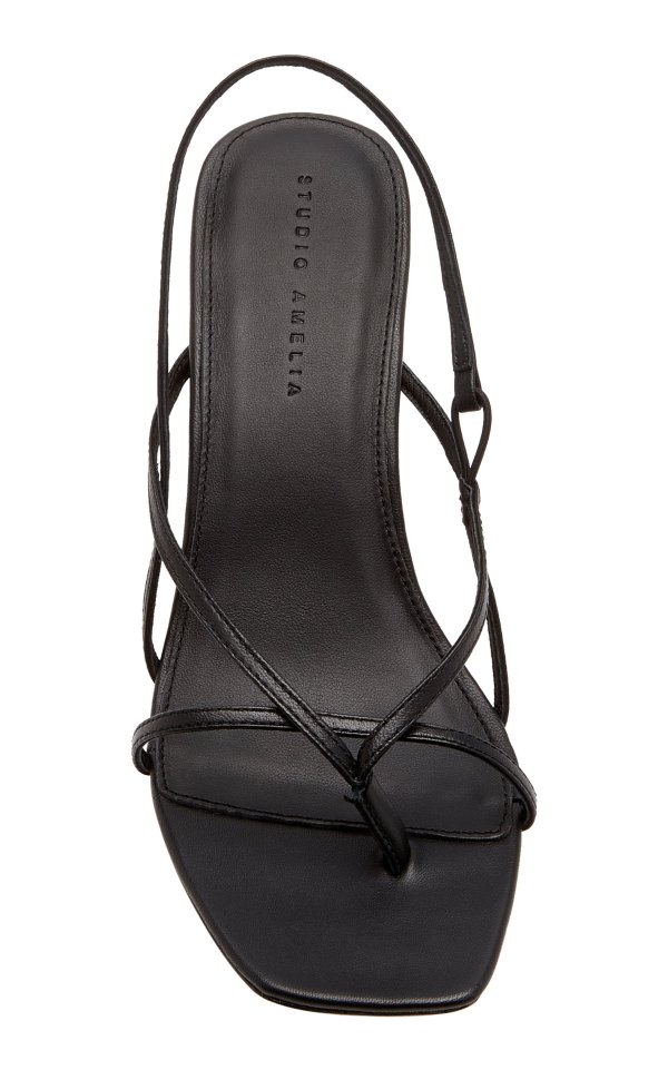 Leather Slingback Sandals