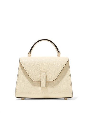 Iside Micro textured-leather shoulder bag