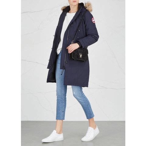 Canada GooseKensington navy fur-trimmed parka