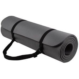 NSPIRE FIT 1/2 Inch Yoga, Exercise Mat with Carry Strap
