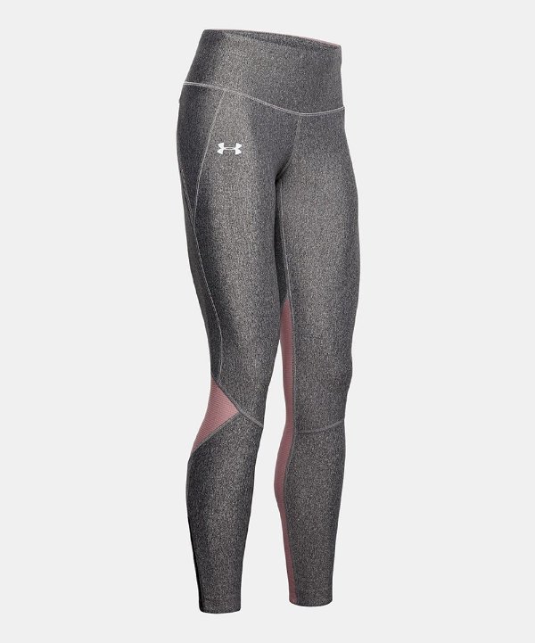 Black Light Heather & Hushed Pink Armour Fly Fast Tights - Women