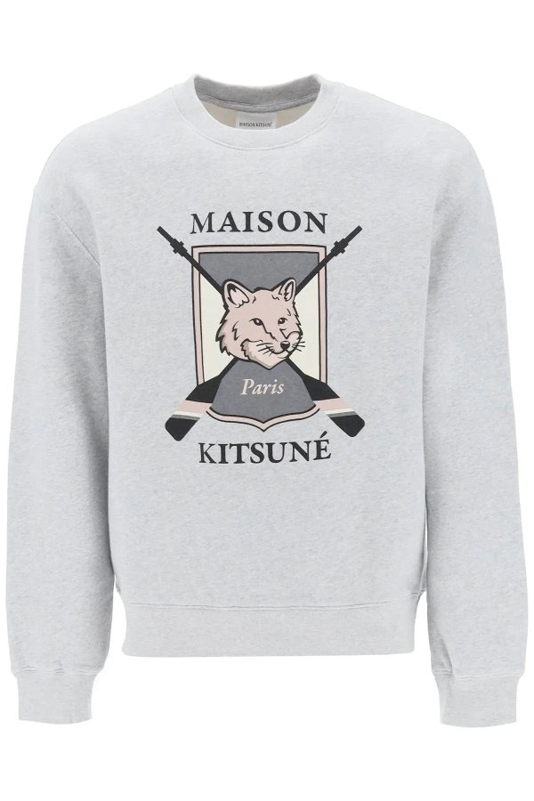 College Fox print sweatshirt Maison Kitsune