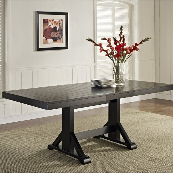 WE Furniture Wood Kitchen Dining Table - Transitional - Dining Tables - by clickhere2shop