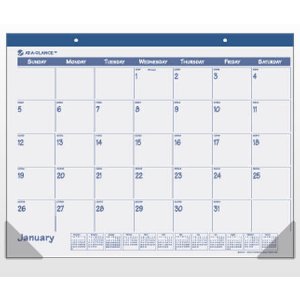 Recycled Fashion Desk Pad Calendar (Green, Blue, or Pink), A Dealmoon Exclusive