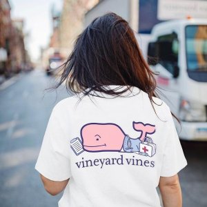 Vineyard Vines 折扣区大促 爱心鲸鱼T恤$16