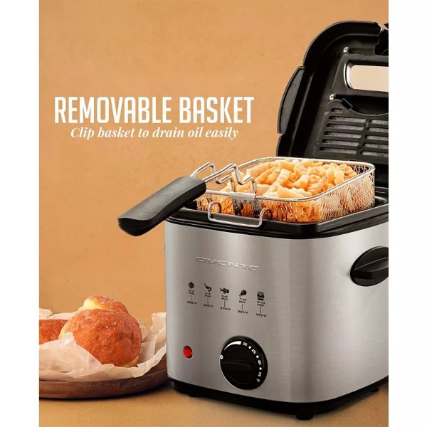 Electric Deep Fryer with Removable Basket
