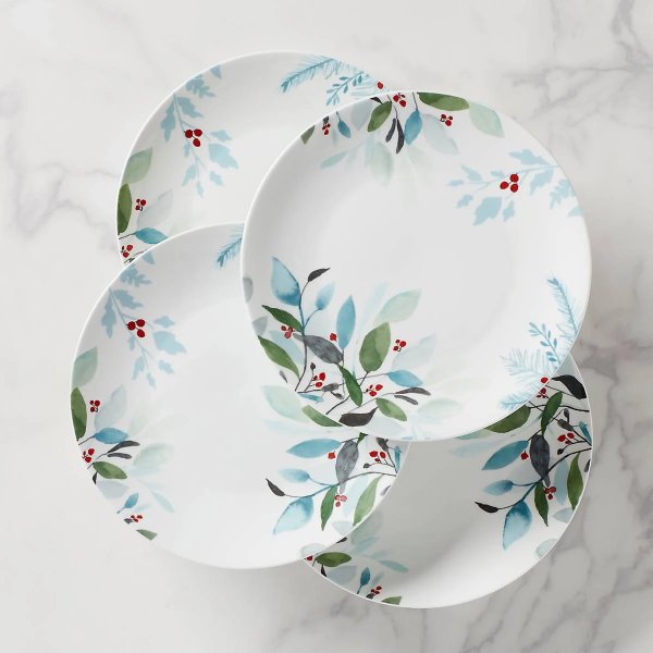 Frosted Pines™ 4-piece Dinner Plate Set