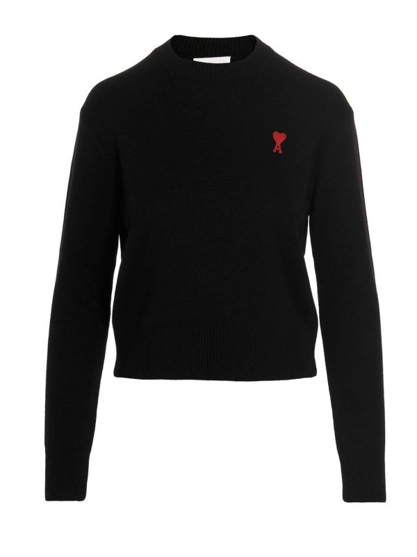 Logo Embroidered Knitted Jumper