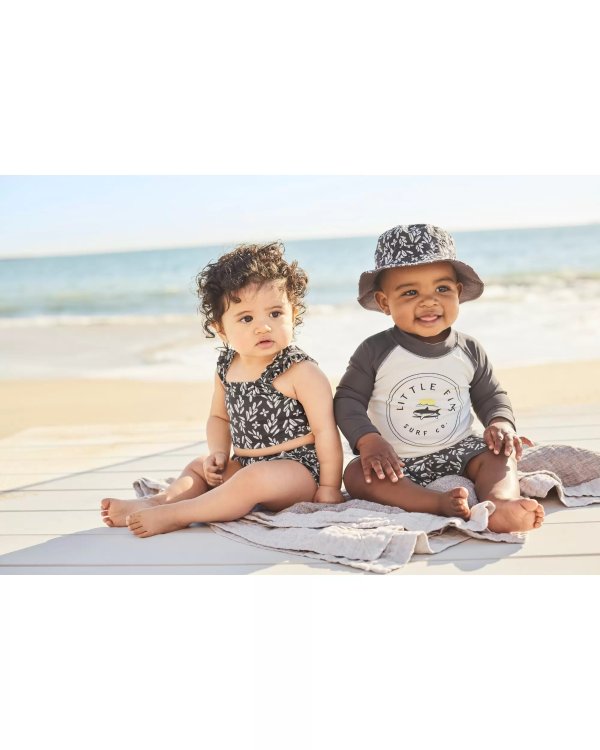 Baby 3-Piece Cover-Up & Swimsuit Set
