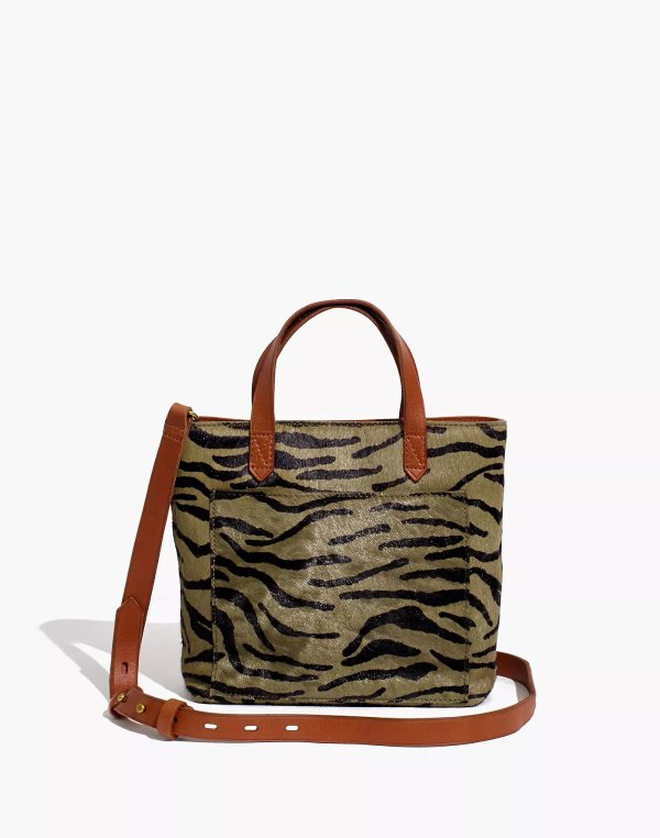 The Small Transport Crossbody in Leopard Calf Hair